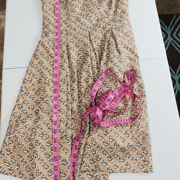 Jessica Simpson Thelma Taupe Dress Sleeveless Pocket Mock Neck Size 2 - Picture 10 of 12